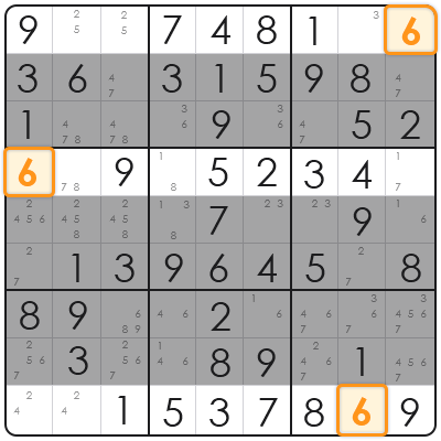 sudoku locked candidate